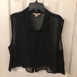 Sheer crop top